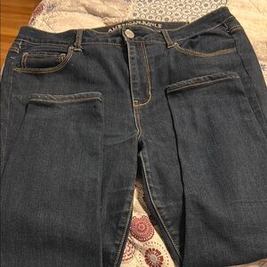 American Eagle Outfitters Women's Blue Jeanssize 16 short